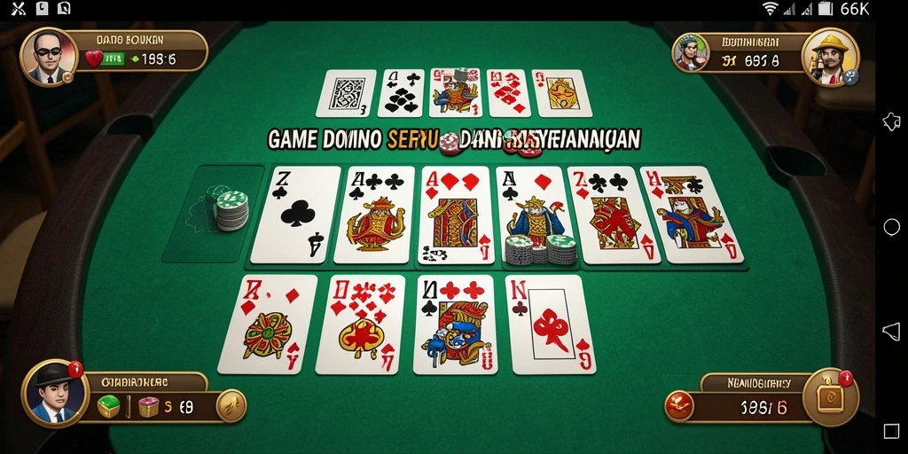 Gameplay intens dan menyenangkan dalam permainan Domino.