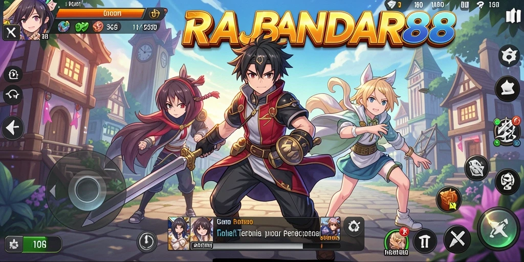 Gameplay menarik dalam RAJABANDAR88 menampilkan karakter anime yang ikonik.